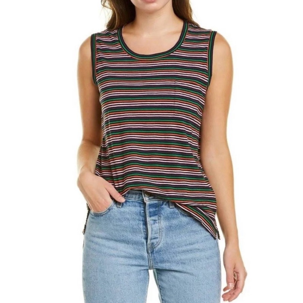 Madewell Coastal Muscle Tank New $23